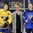 PLYMOUTH, MICHIGAN - APRIL 4: Finland's Sara Sakkinen #29 and Sweden's Annie Svedin #8 were named the Players of the Game for their respective teams following Finland's 4-0 quarterfinal round win at the 2017 IIHF Ice Hockey Women's World Championship. (Photo by Matt Zambonin/HHOF-IIHF Images)

